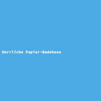 Herrliche Papier-Badehose