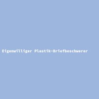 Eigenwilliger Plastik-Briefbeschwerer